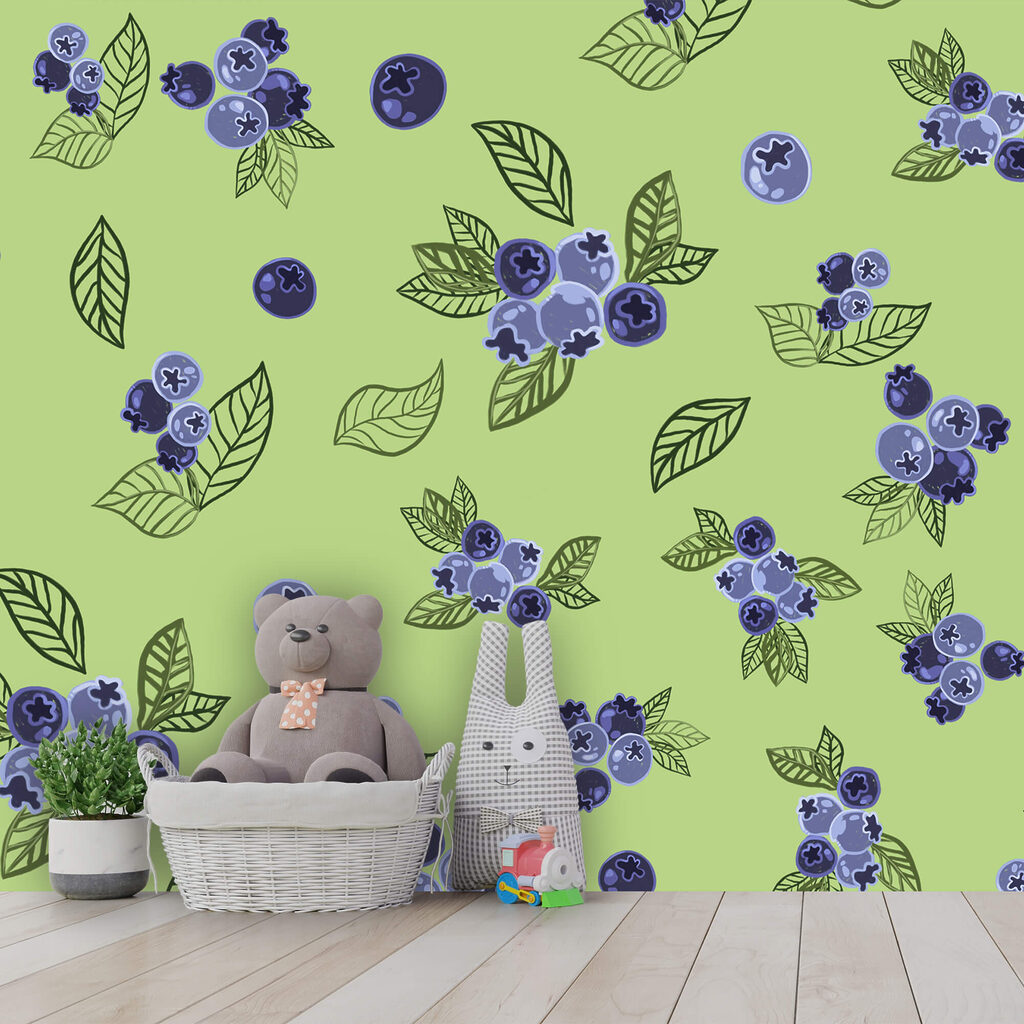Myrtilles et feuilles — intérieur 2