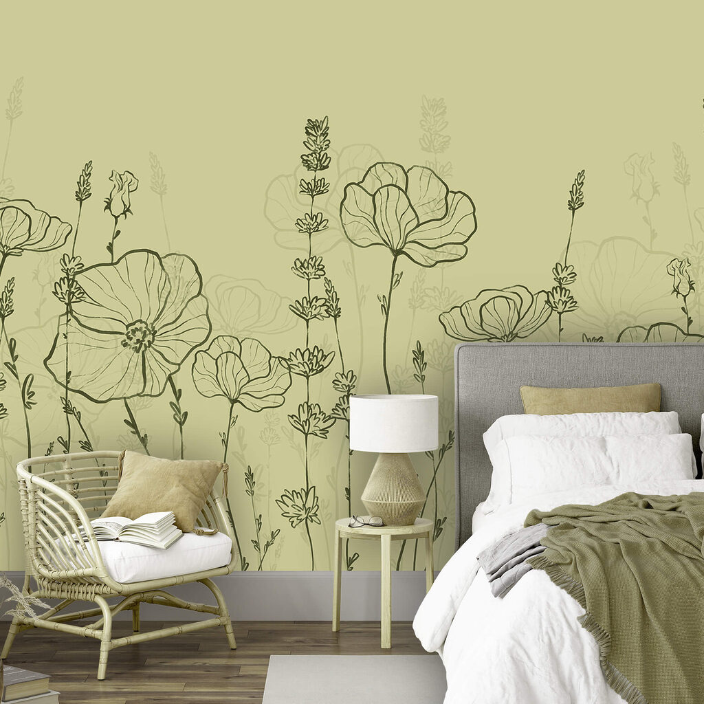 Fleurs au trait — intérieur 1