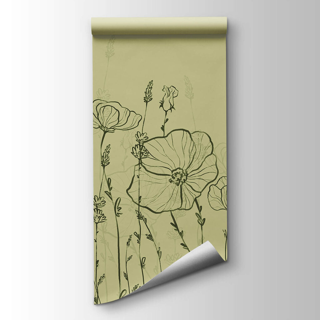 Fleurs au trait — vue du produit