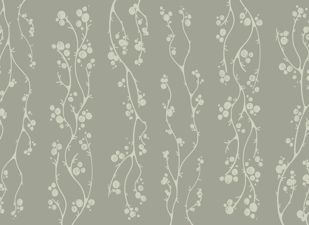 Vrilles et petites baies — motif complet