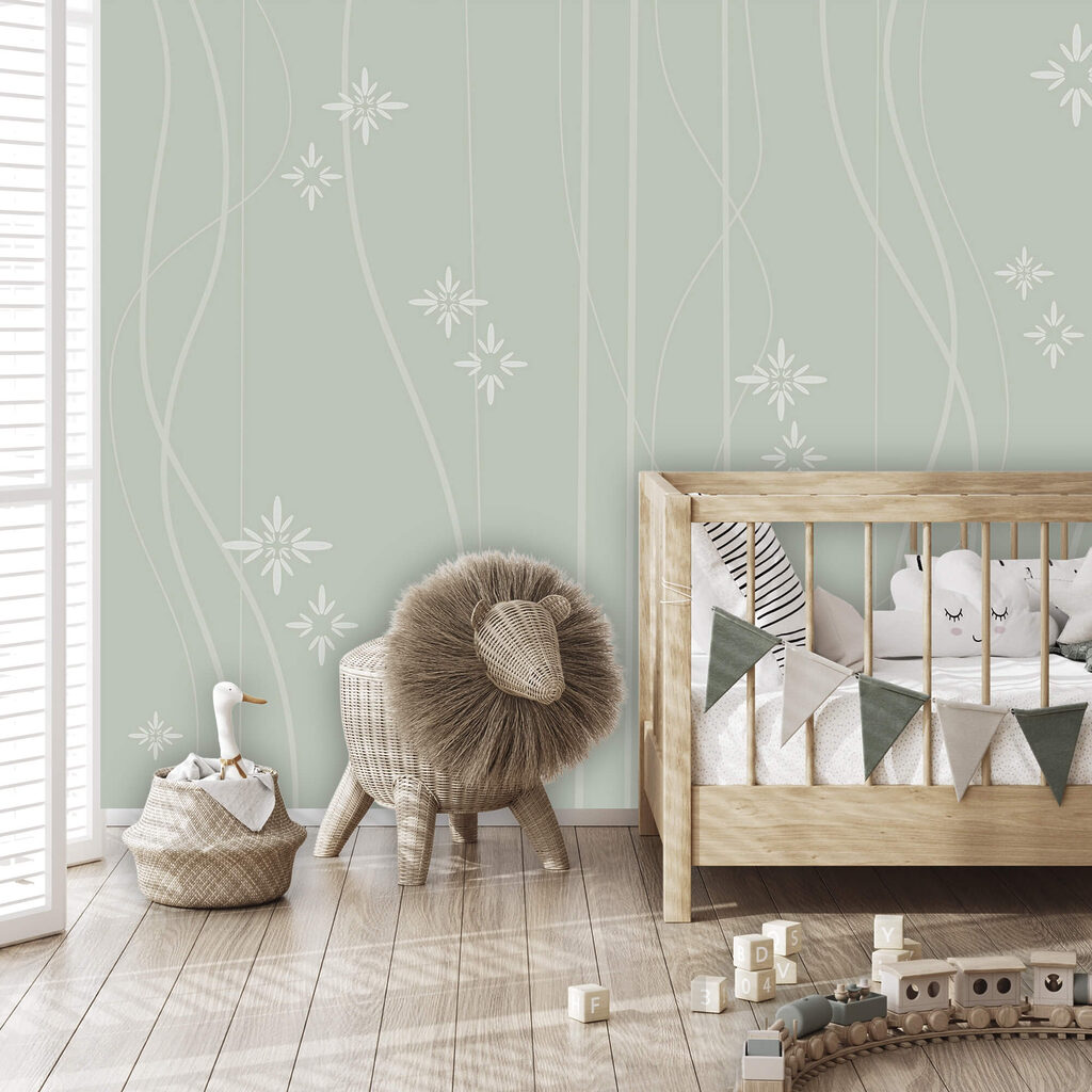 Étoiles sur lignes ondulées — intérieur 1