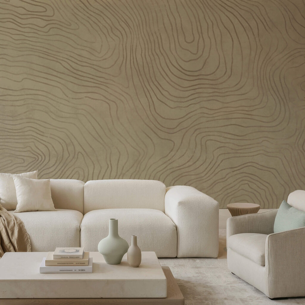 Courbes de niveau dans un intérieur