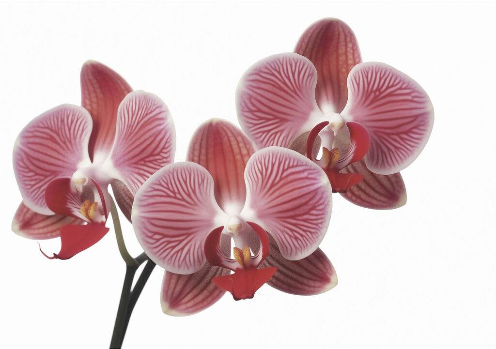 Fleurs vives en rose — motif complet