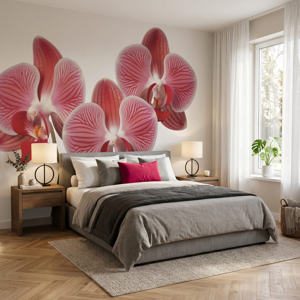 Fleurs vives en rose — intérieur 2