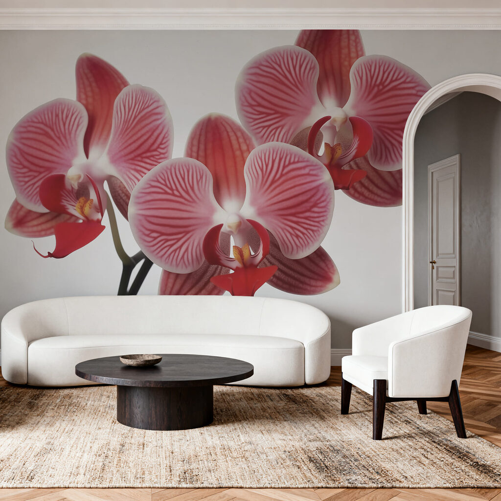 Fleurs vives en rose — intérieur 1