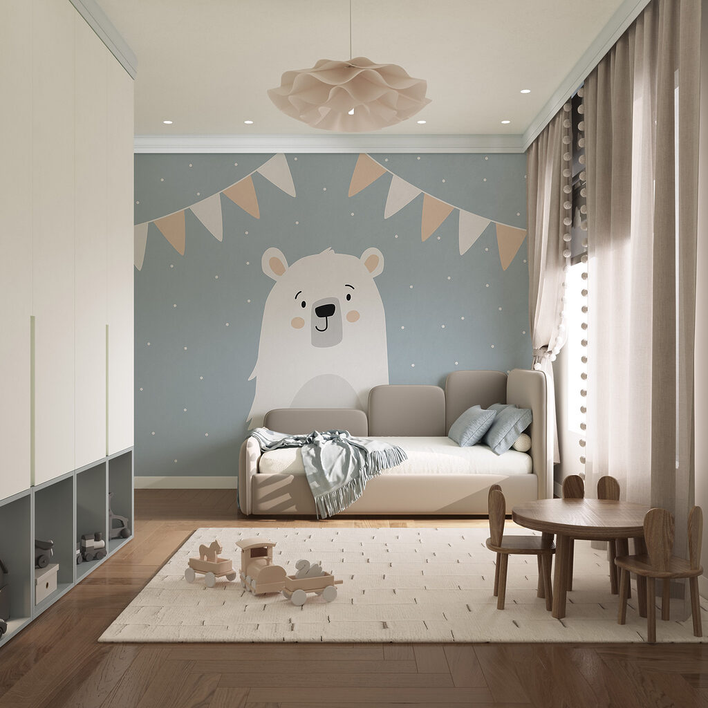 Ourson en fête — intérieur 1