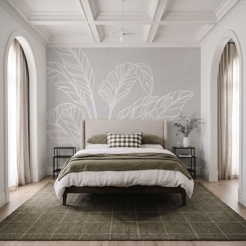 Nervures de feuilles dans un intérieur