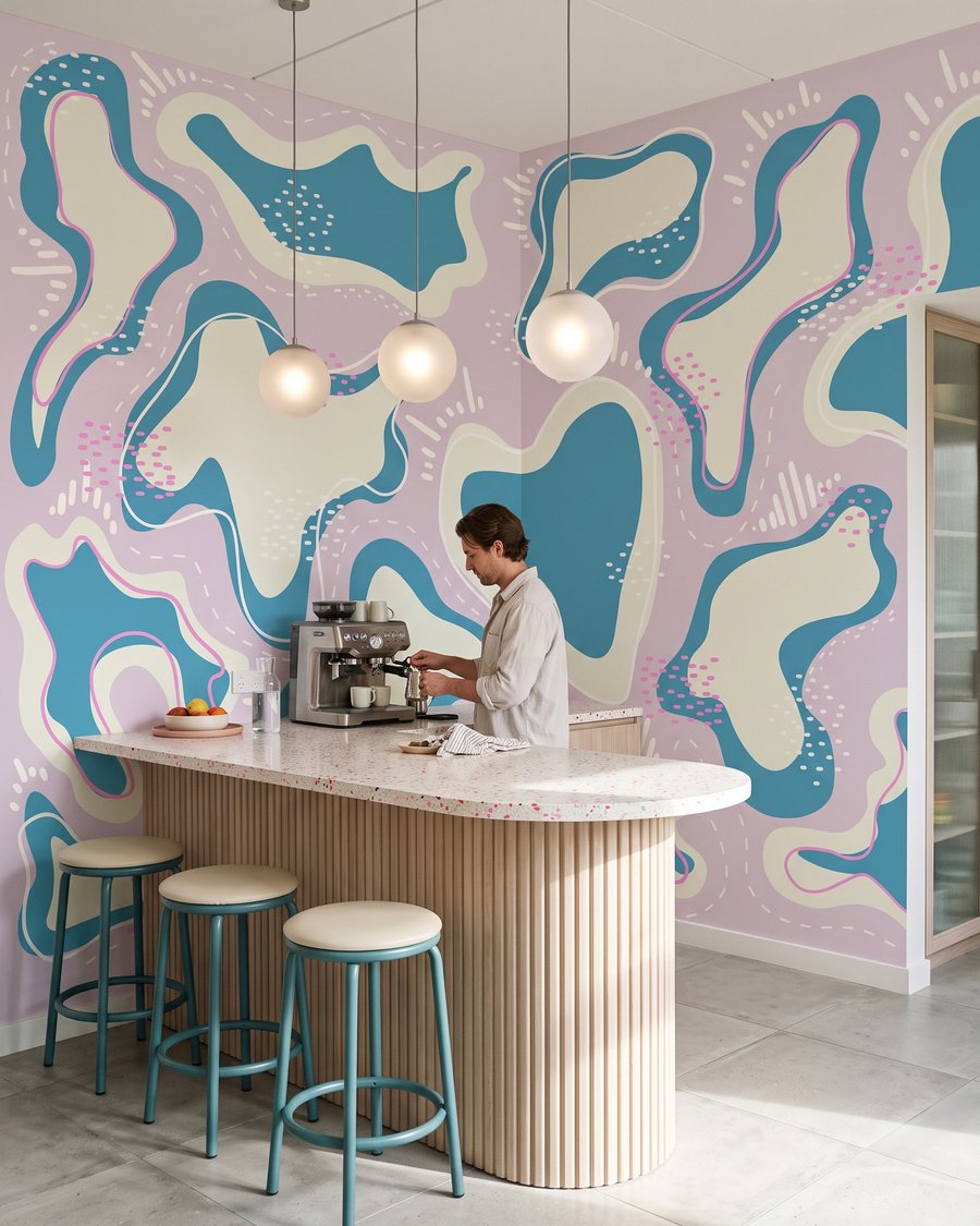 Formes aux bords pointillés — intérieur 1