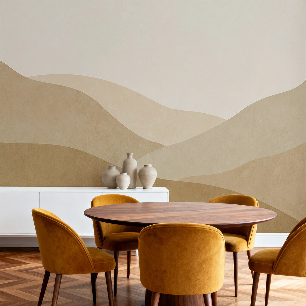 Vallée en aplats colorés — intérieur 2