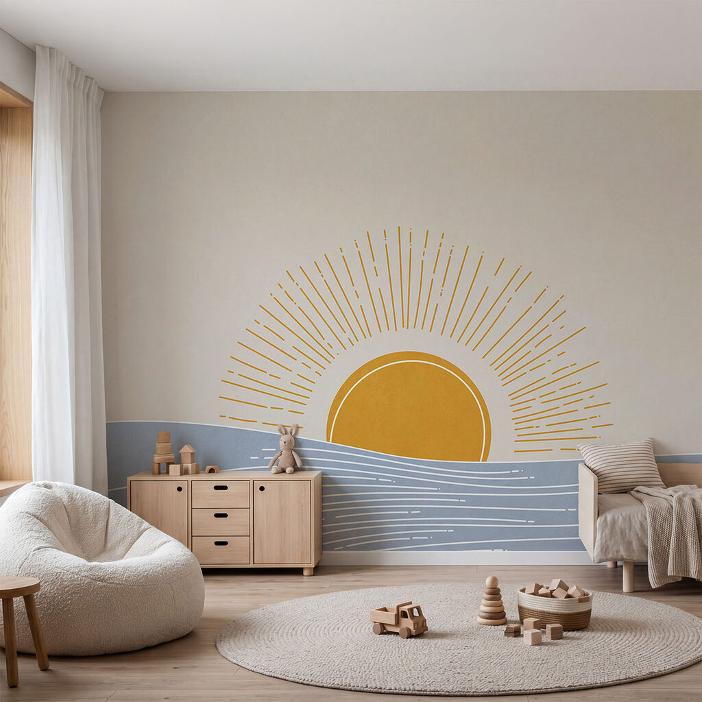 Soleil rayonnant dans un intérieur