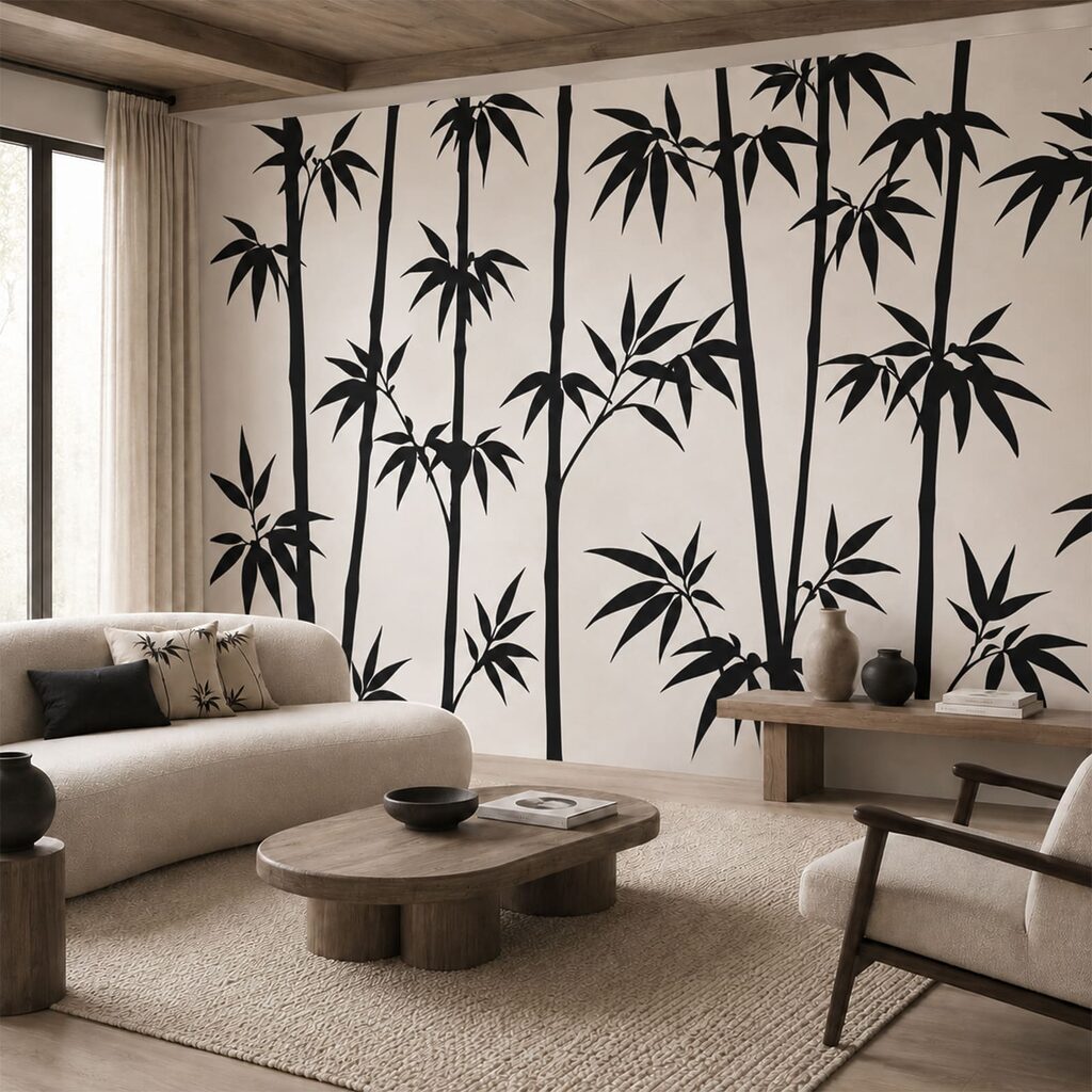 Tiges de bambou élancées — intérieur 2