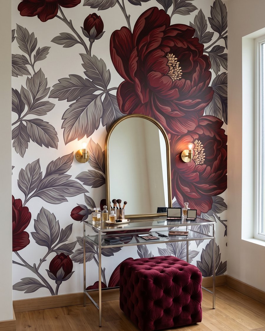 Grands pétales rouges — intérieur 2