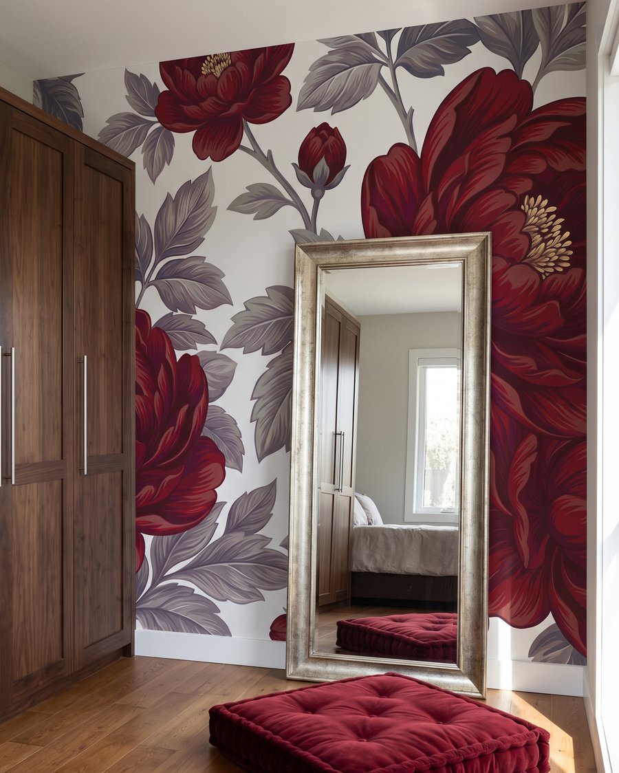 Grands pétales rouges — intérieur 3