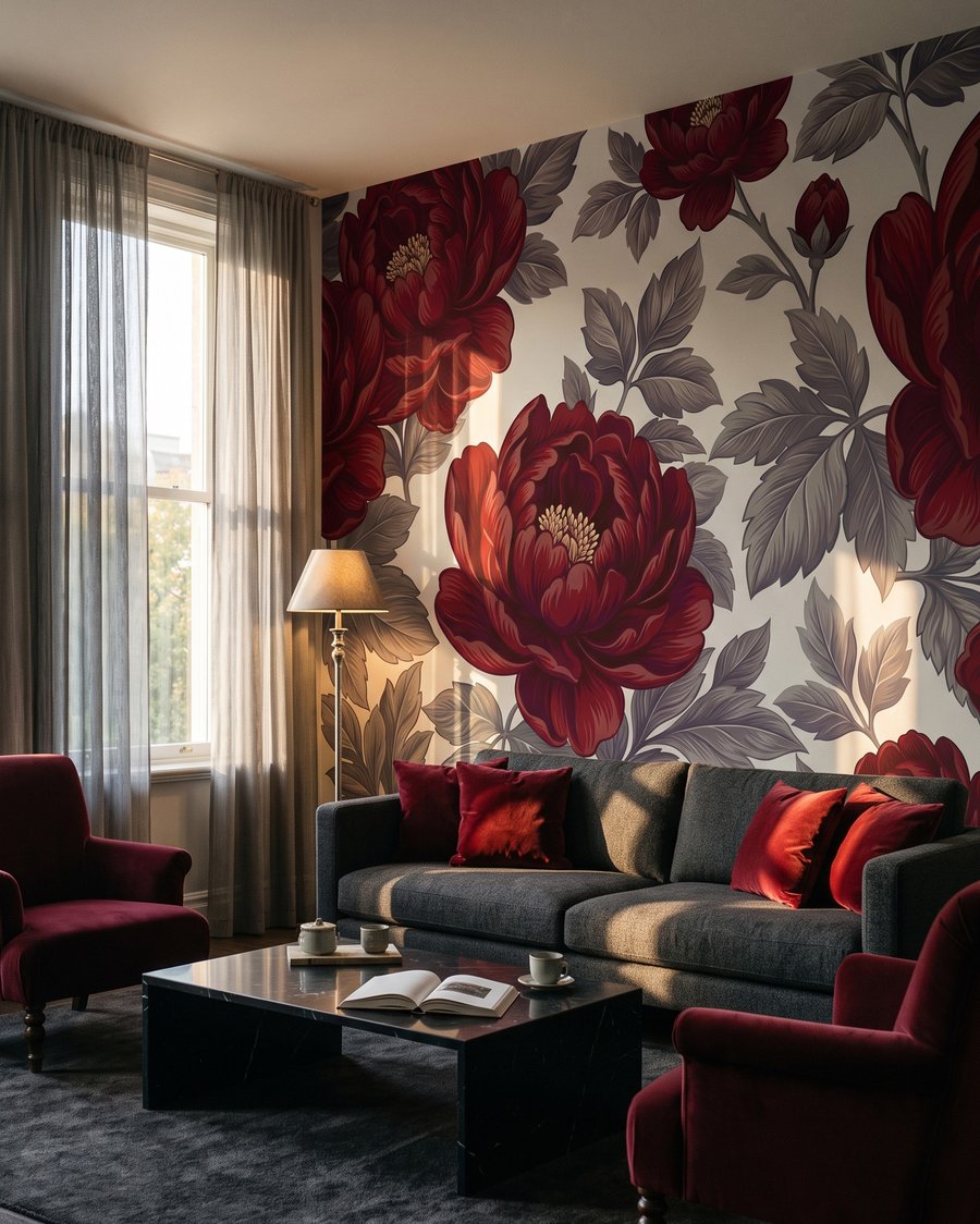 Grands pétales rouges — intérieur 4