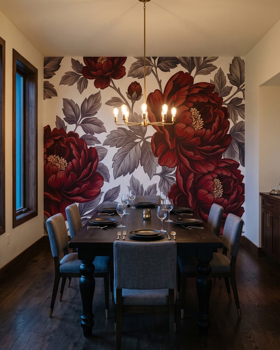 Grands pétales rouges — intérieur 5