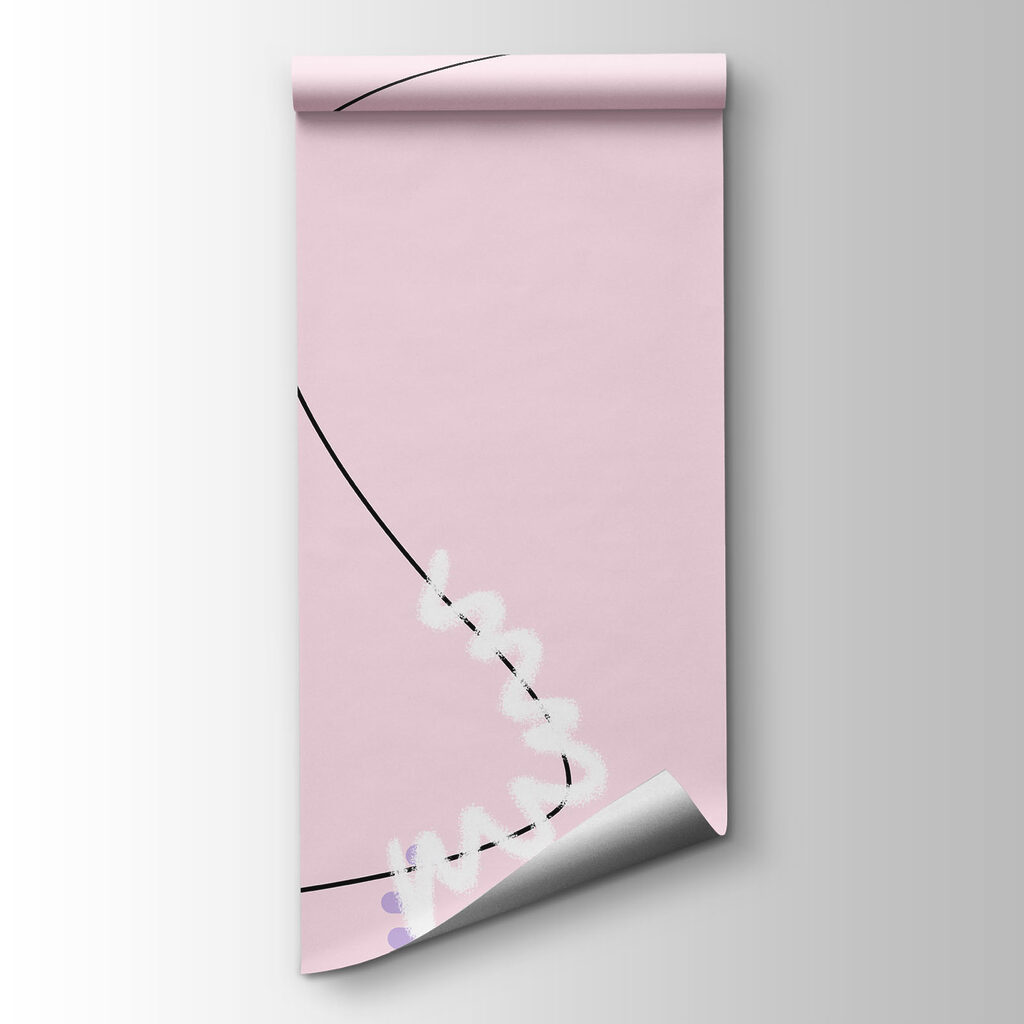 Feuillage et boucles peintes — vue du produit