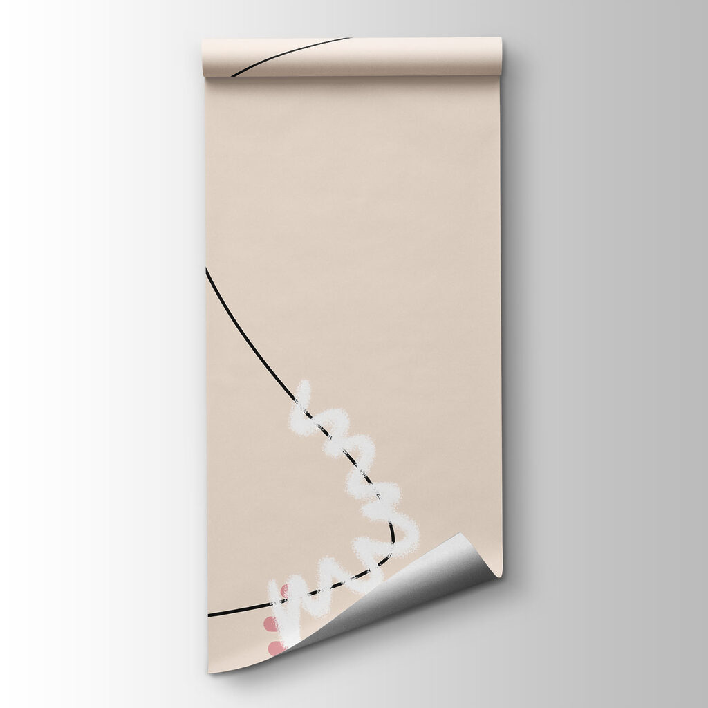 Feuillage et boucles peintes — vue du produit