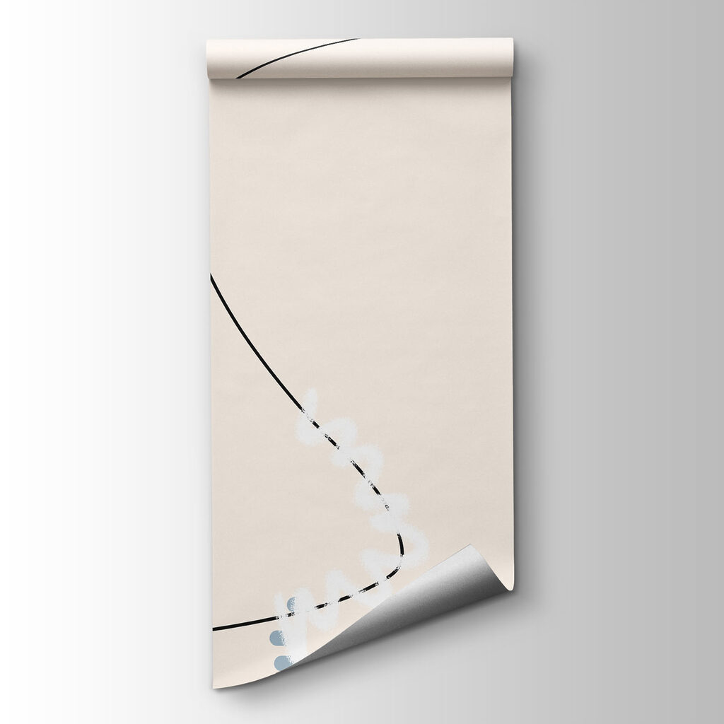 Feuillage et boucles peintes — vue du produit