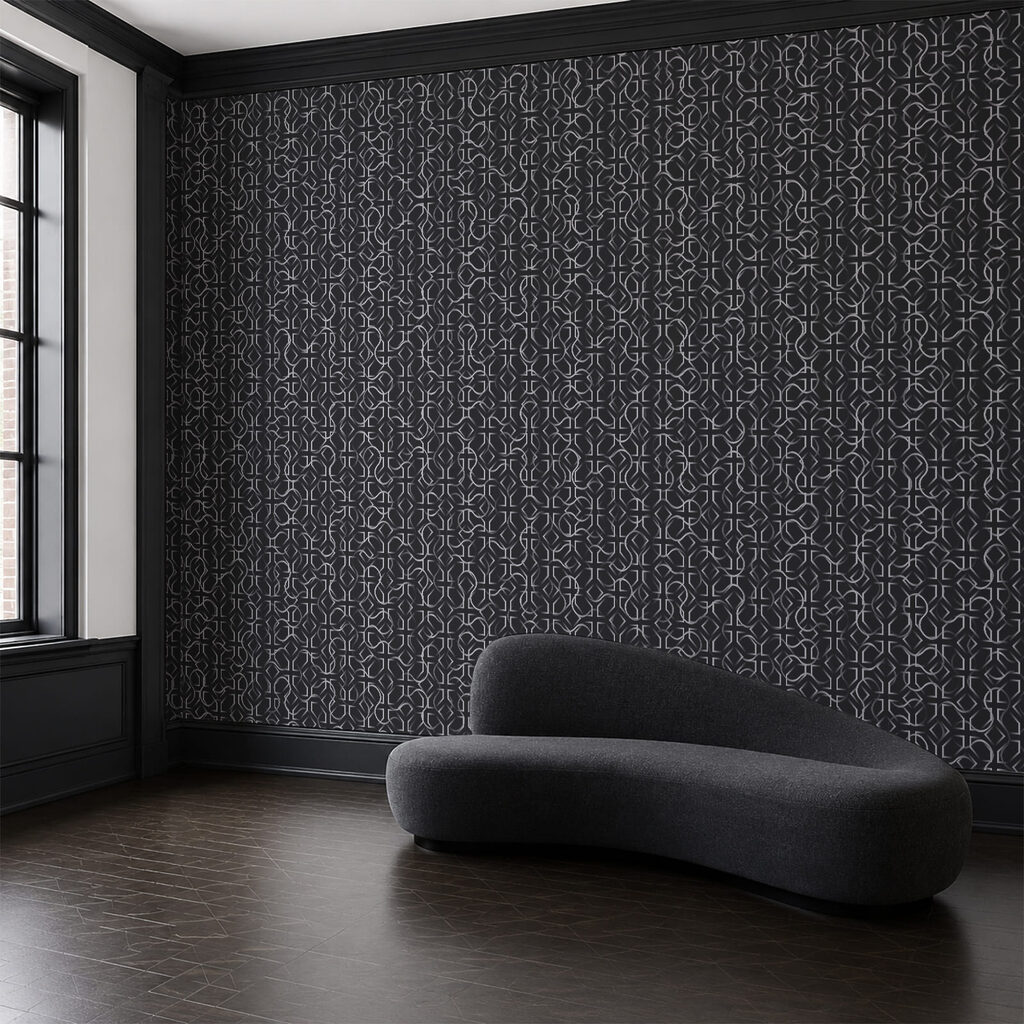 Volutes en bandes verticales — intérieur 1