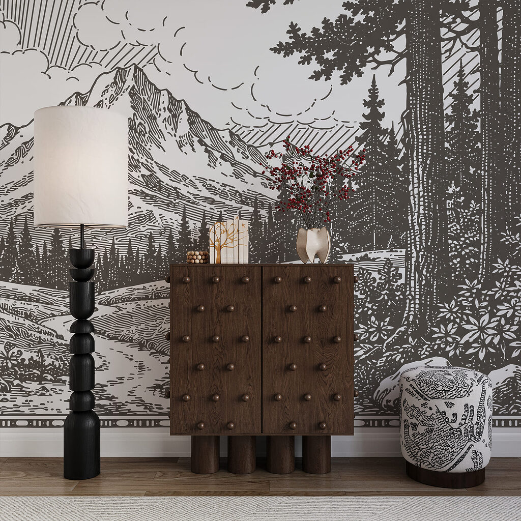 Sommet entre les arbres — intérieur 2