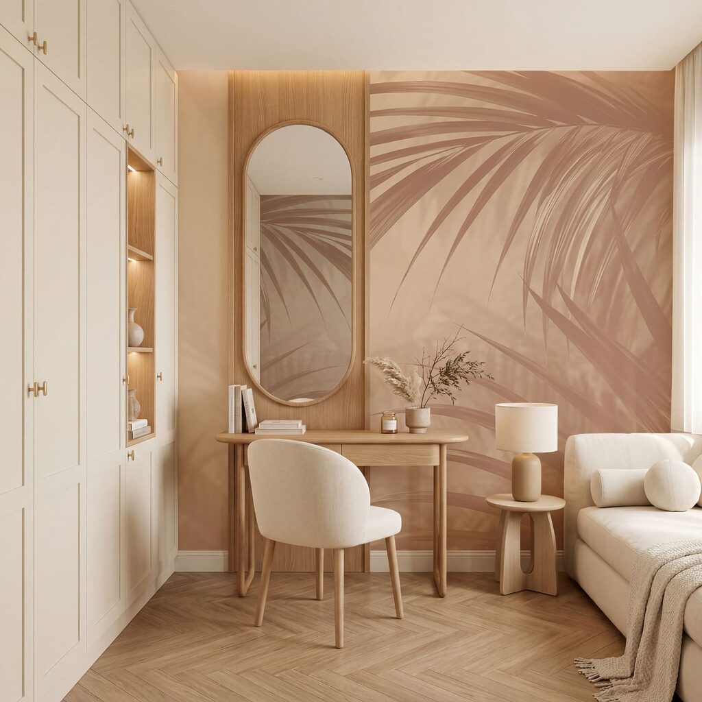 Palmes et brume tropicale — intérieur 1