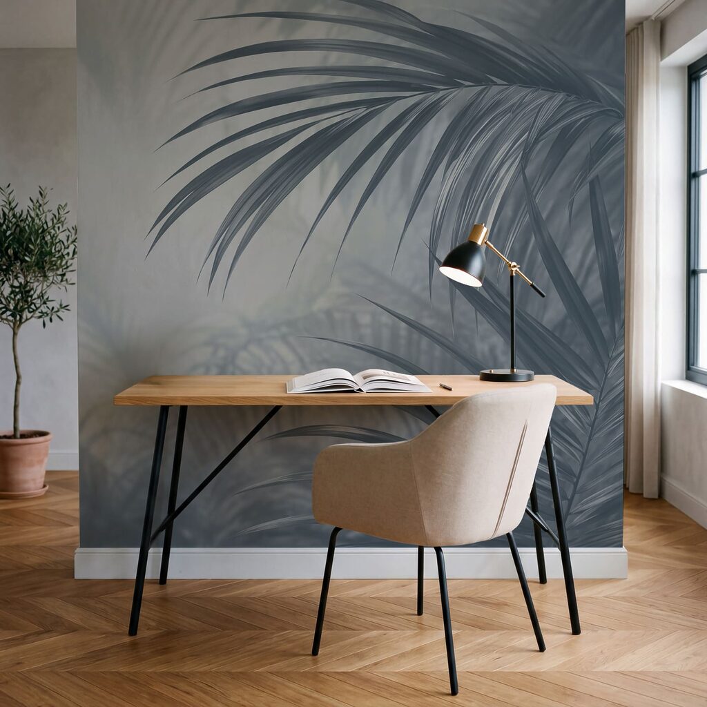 Palmes et brume tropicale — intérieur 1