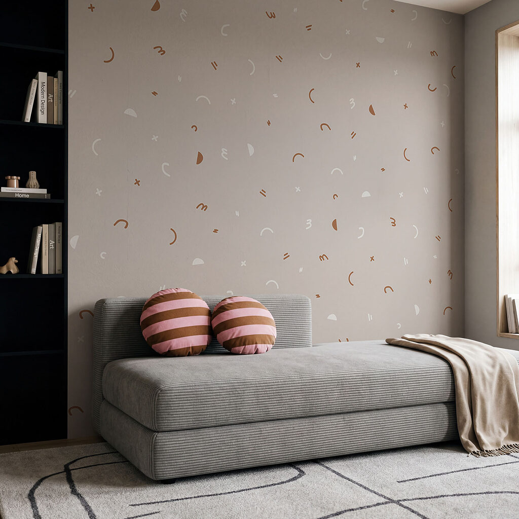 Petites lunes et étoiles dans un intérieur