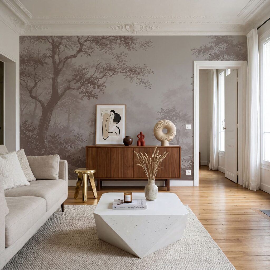 Cœur de forêt dans un intérieur
