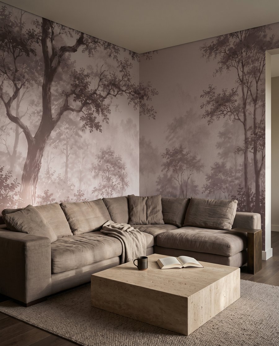 Cœur de forêt dans un intérieur