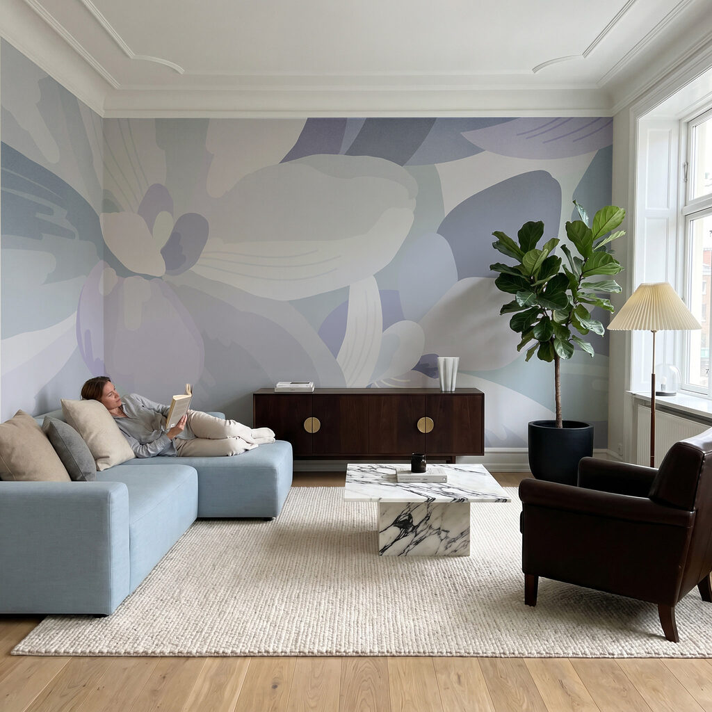 Fleurs en aplats doux — intérieur 6