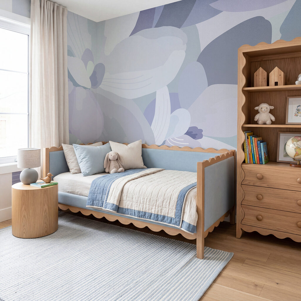 Fleurs en aplats doux — intérieur 4