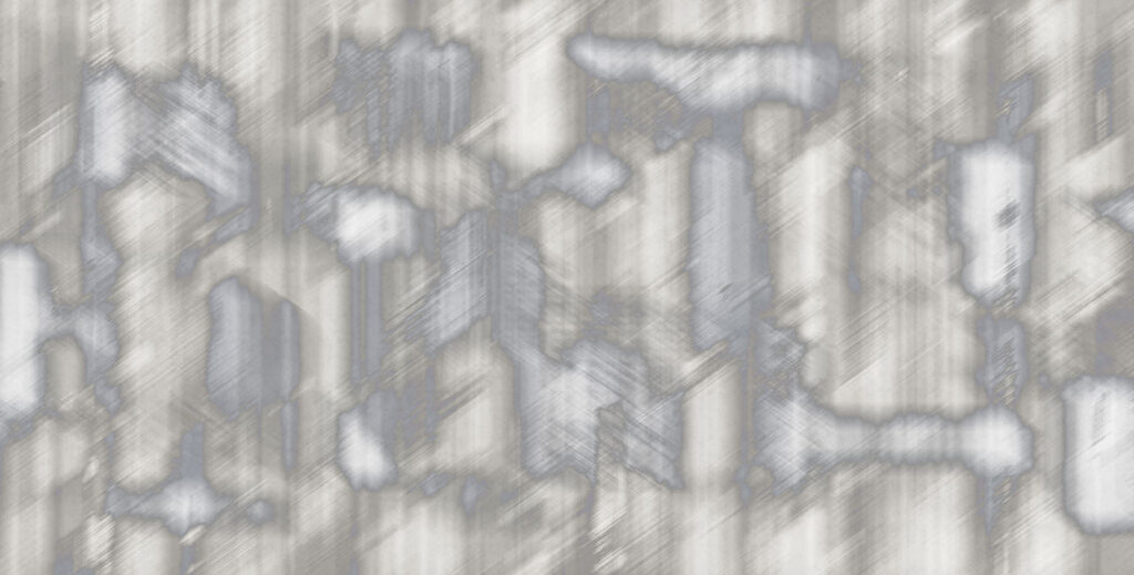 Ville voilée de pluie — motif complet