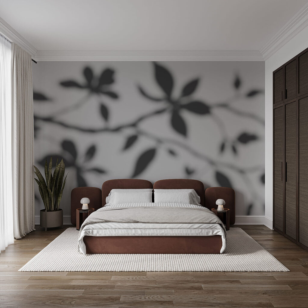 Ombres de feuillage dans un intérieur