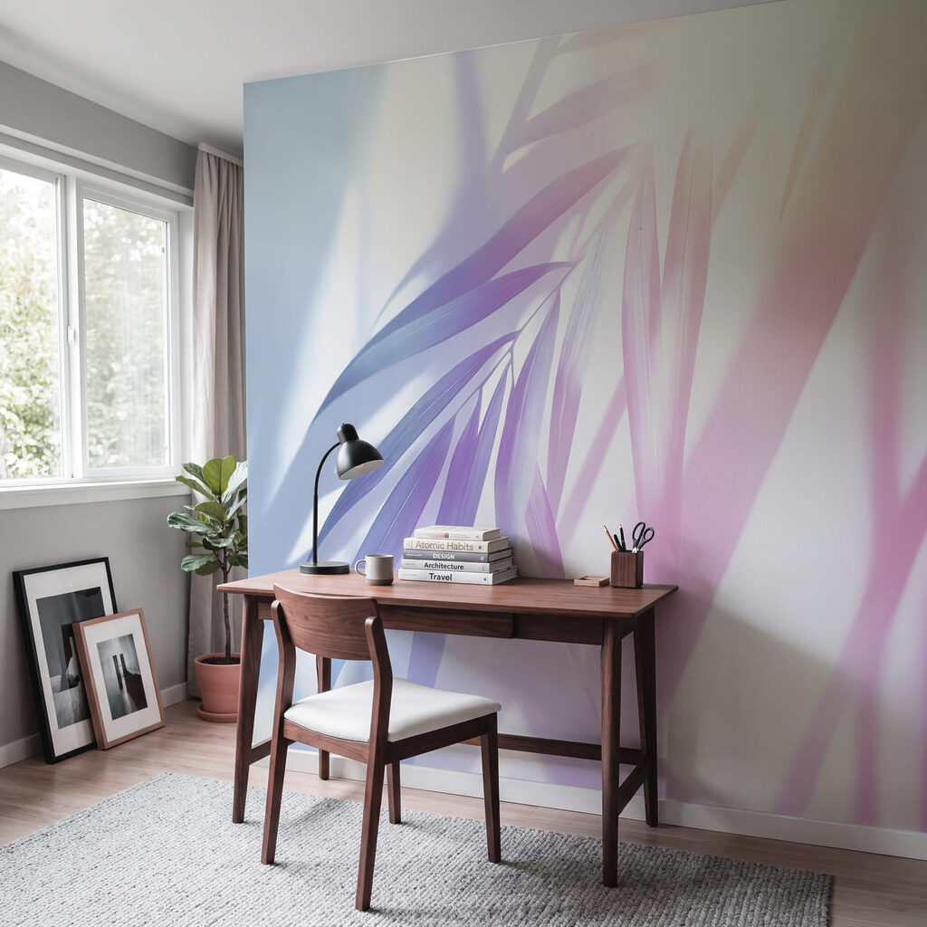 Palmes en lumière oblique — intérieur 6
