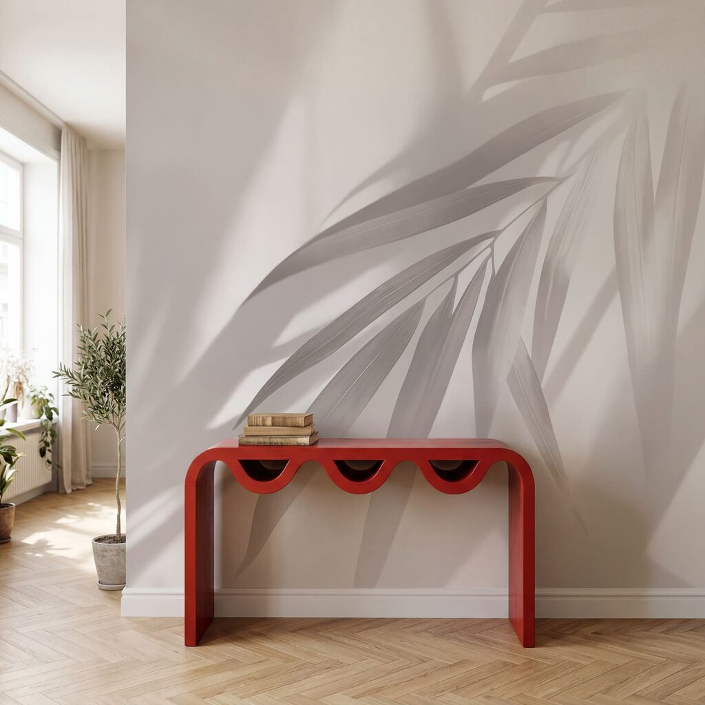 Palmes en lumière oblique — intérieur 3