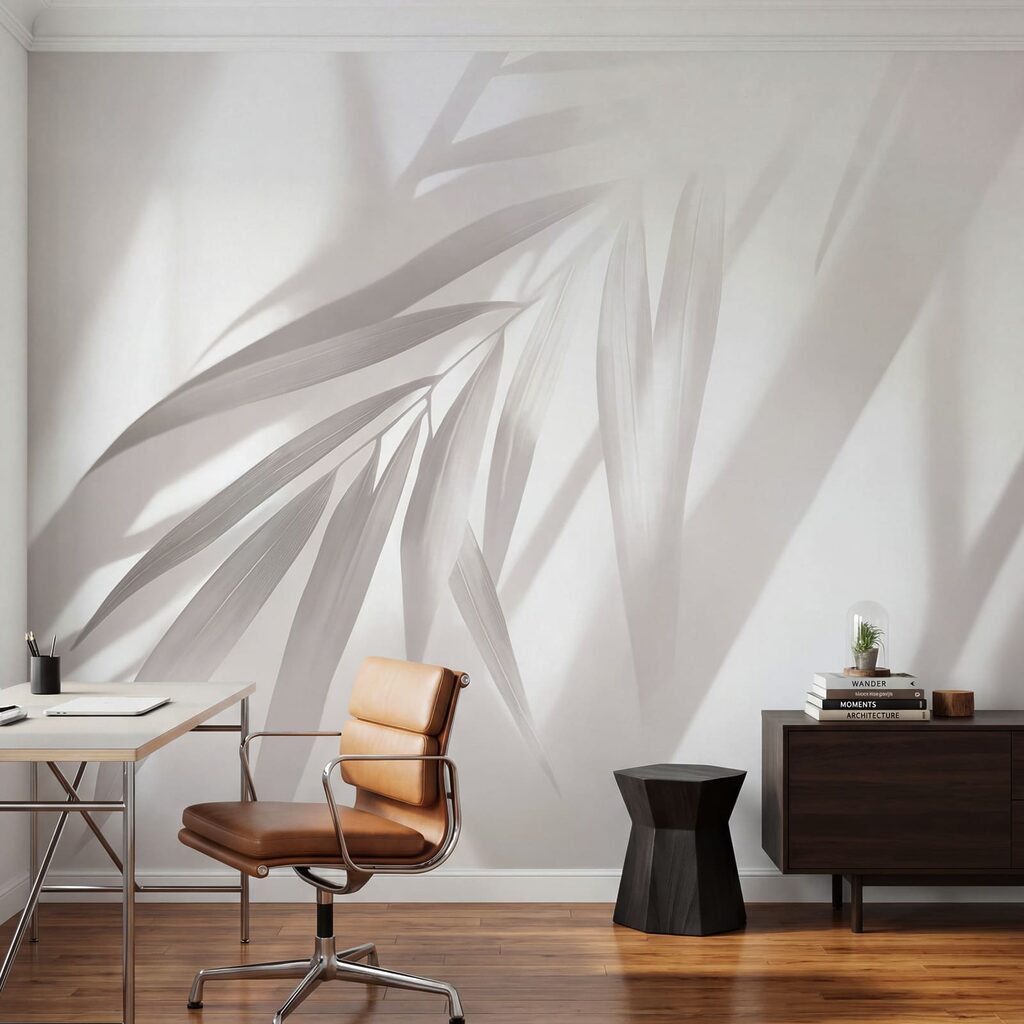 Palmes en lumière oblique — intérieur 6