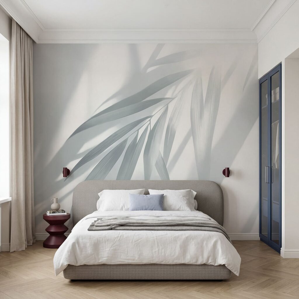 Palmes en lumière oblique — intérieur 2
