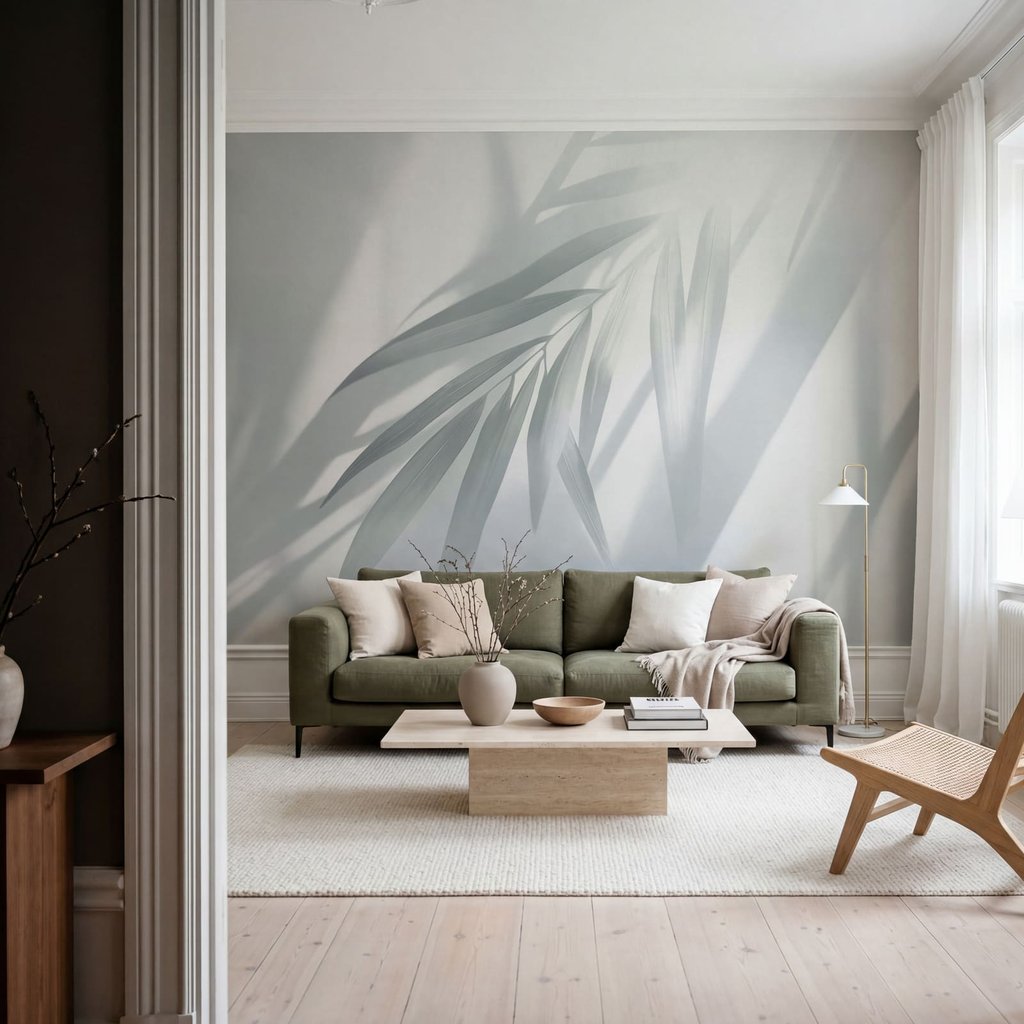 Palmes en lumière oblique — intérieur 4