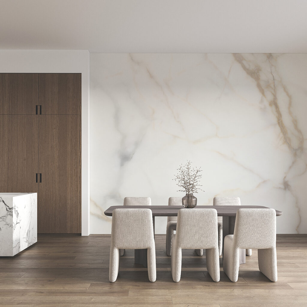 Fond clair, veines chaudes dans un intérieur