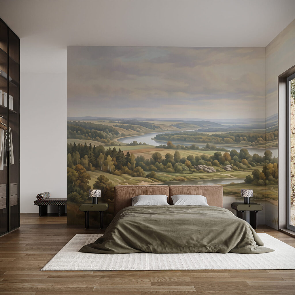 Rivière dans les prés dans un intérieur