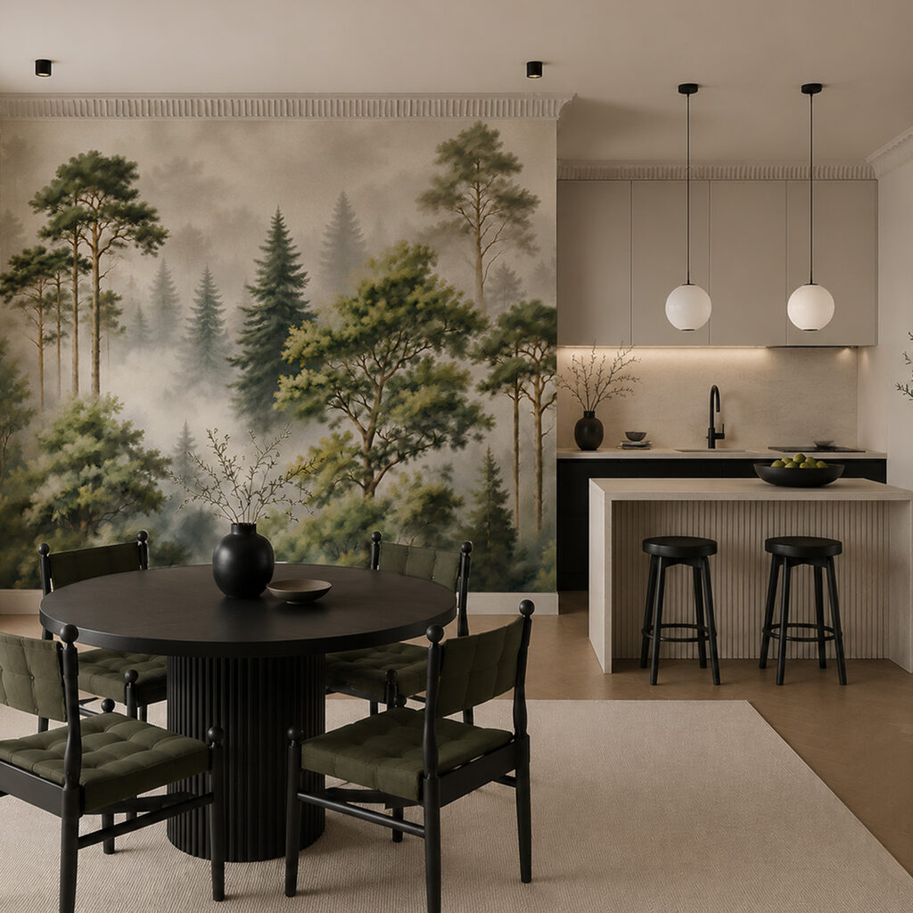 Forêt voilée de brume — intérieur 4