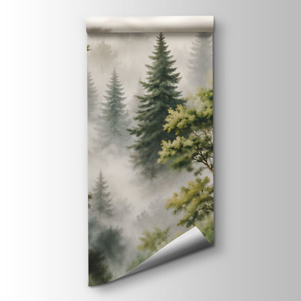 Forêt voilée de brume — vue du produit