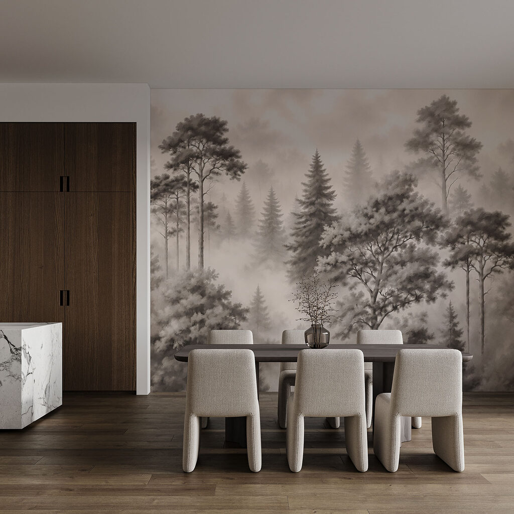 Forêt voilée de brume — intérieur 3