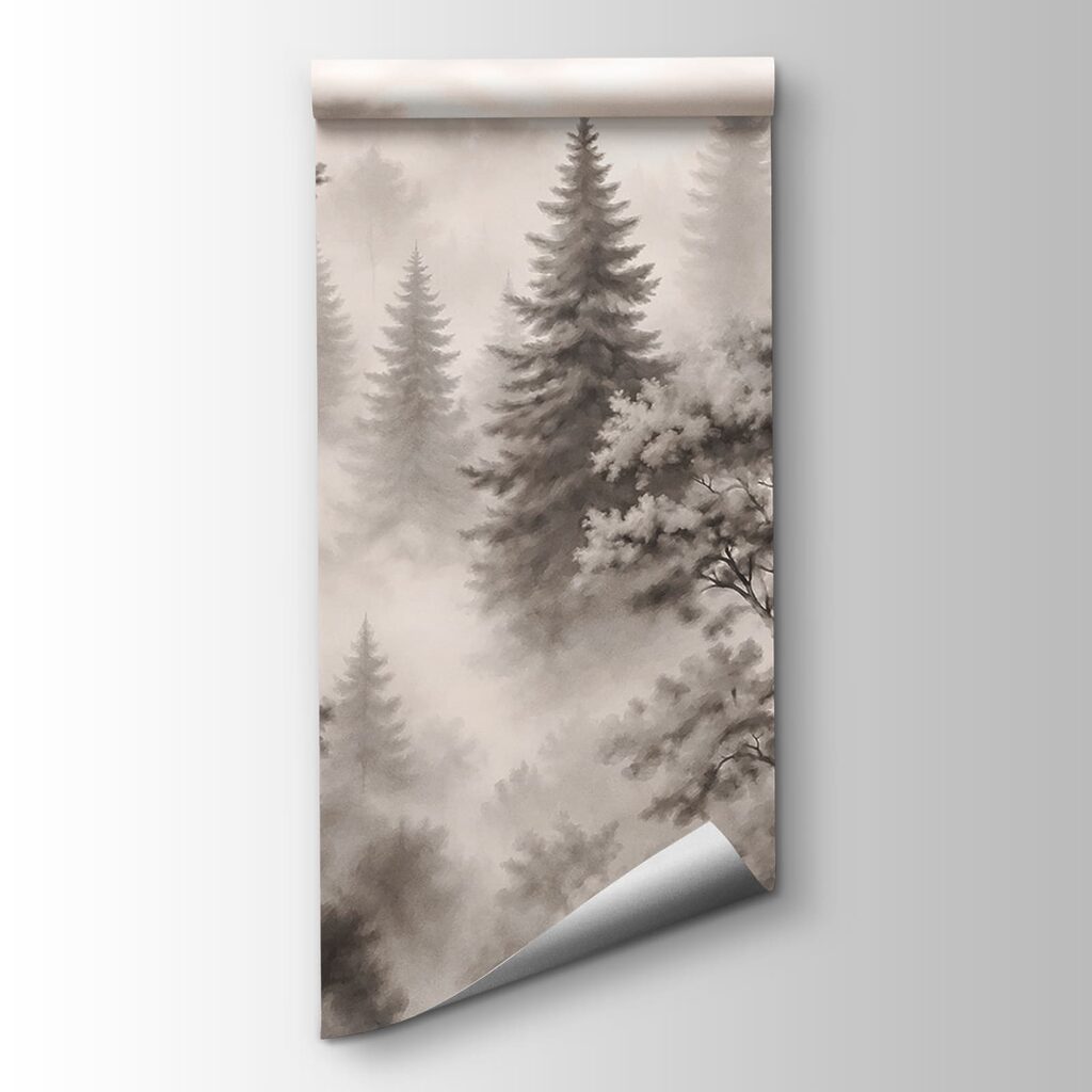 Forêt voilée de brume — vue du produit