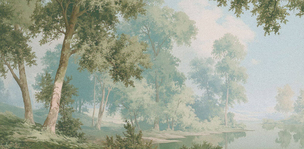 Clairière près de l’eau — motif complet