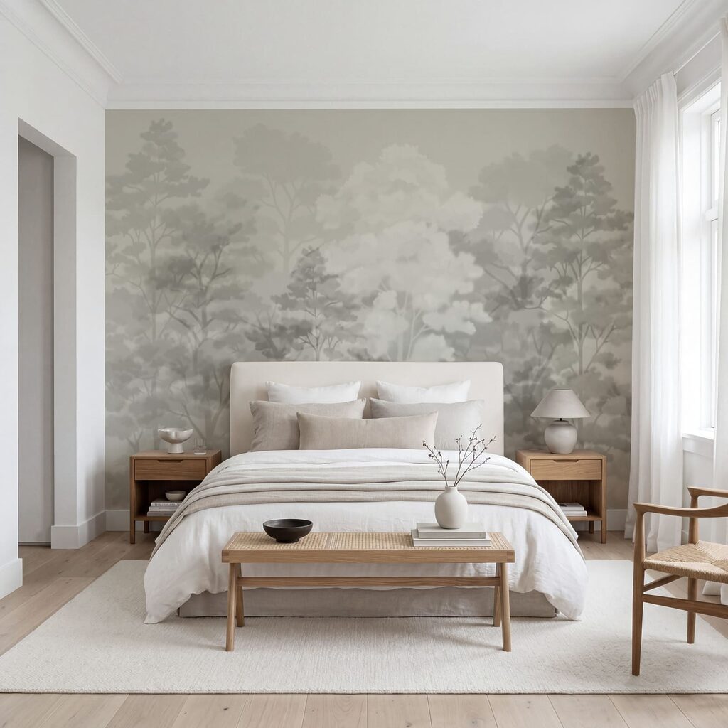 Arbres en douces nuées — intérieur 1