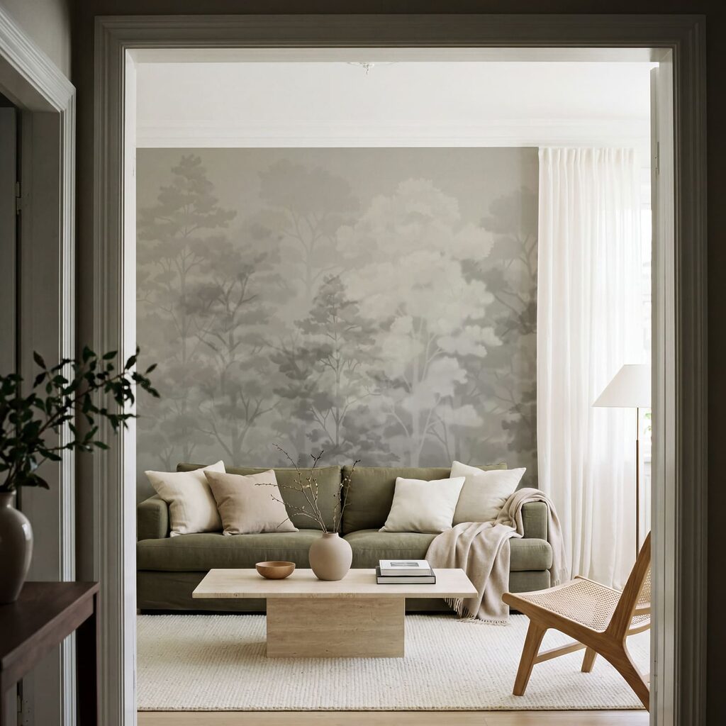 Arbres en douces nuées — intérieur 3