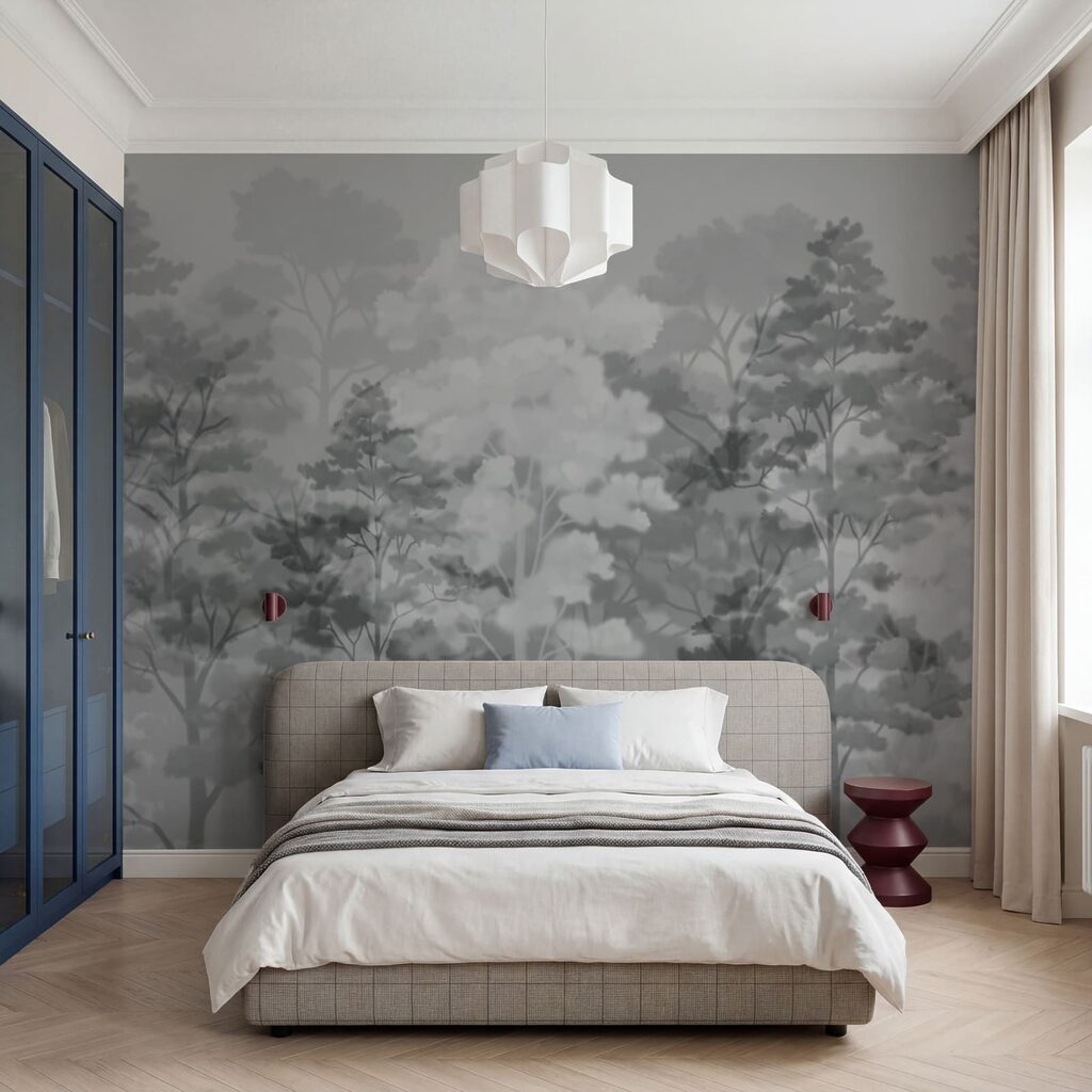 Arbres en douces nuées — intérieur 1