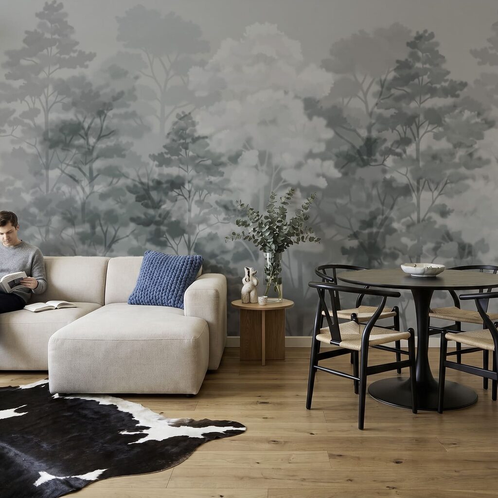 Arbres en douces nuées — intérieur 2