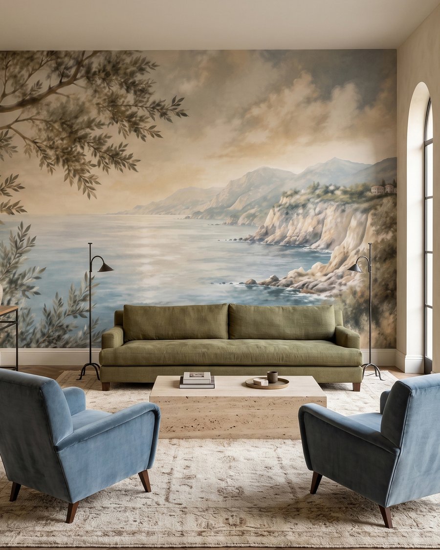Regard sur la côte dans un intérieur